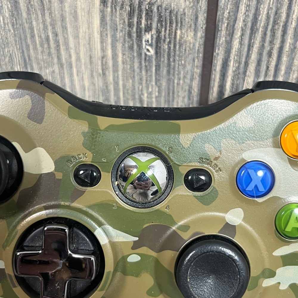 Microsoft Xbox 360 Wireless Controller Camouflage Special Edition Gaming 1403 - Picture 3 of 9